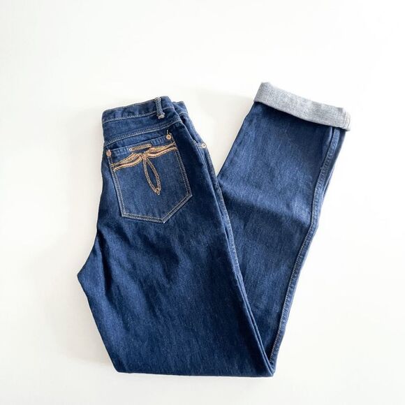 The Original And Authentic Landlubber Women's Blue Denim Straight Leg Jeans Sz 9 - Picture 1 of 10